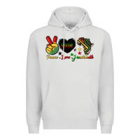 Dove Grey peace love juneteenth 1865 Premium Hoodie - HRA Design Shop