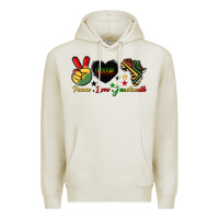 Oatmeal Heather peace love juneteenth 1865 Premium Hoodie - HRA Design Shop