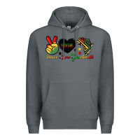 Rock peace love juneteenth 1865 Premium Hoodie - HRA Design Shop