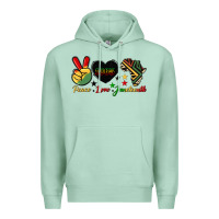 Peace Love Juneteenth 1865 Premium Hoodie | Teevron