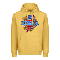 Antique Gold Merica lightning bolt Premium Hoodie - Neo Western