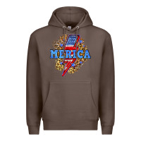 Coffee Merica lightning bolt Premium Hoodie - Neo Western