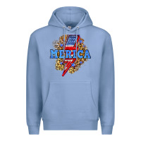 Colony Blue Merica lightning bolt Premium Hoodie - Neo Western