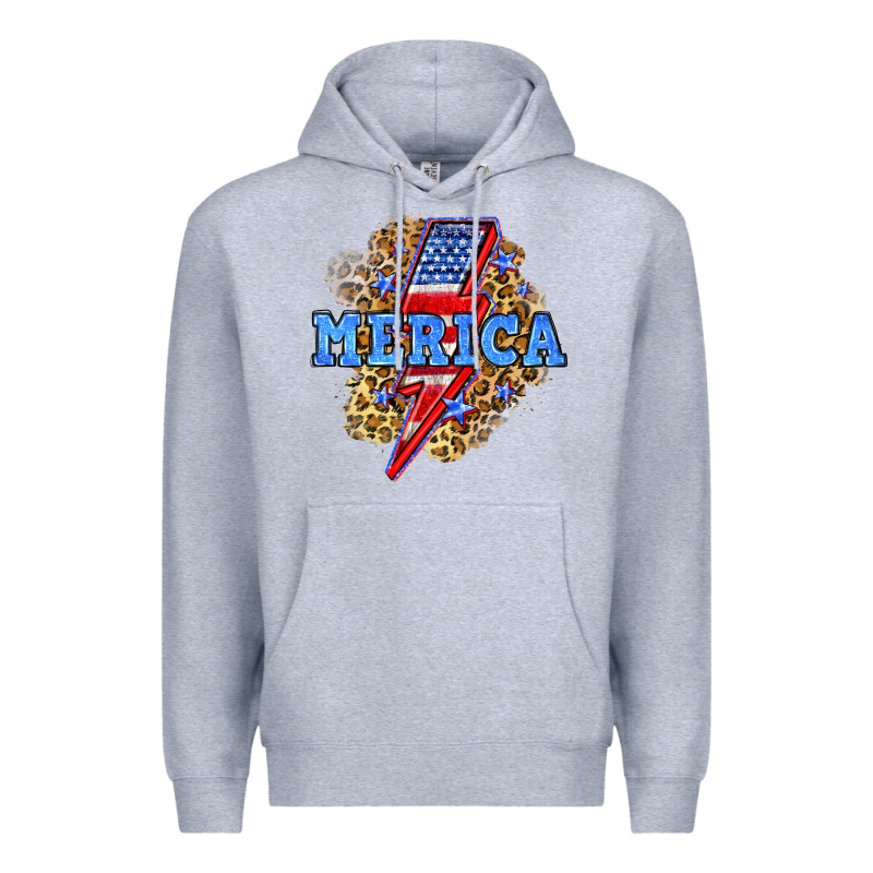 Merica Lightning Bolt Premium Hoodie by Neo Western | Teevron