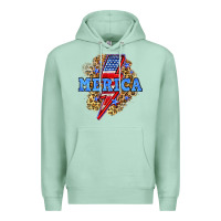 Seafoam Merica lightning bolt Premium Hoodie - Neo Western