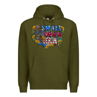 Army Green Small town usa 4th of july Premium Hoodie - CowGirlArtShop