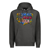 Charcoal Heather Small town usa 4th of july Premium Hoodie - CowGirlArtShop