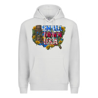 Dove Grey Small town usa 4th of july Premium Hoodie - CowGirlArtShop