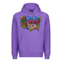 Purple Small town usa 4th of july Premium Hoodie - CowGirlArtShop