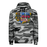 Slate Camo Small town usa 4th of july Premium Hoodie - CowGirlArtShop