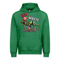 Emerald Red white rawr 4th of July Urban Hoodie - CowGirlArtShop