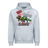 Heather Grey Red white rawr 4th of July Urban Hoodie - CowGirlArtShop