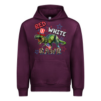Mauve Wine Red white rawr 4th of July Urban Hoodie - CowGirlArtShop
