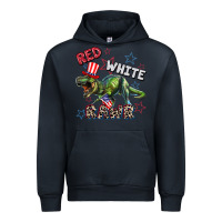 Navy Red white rawr 4th of July Urban Hoodie - CowGirlArtShop
