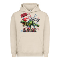Pigment French Oak Red white rawr 4th of July Urban Hoodie - CowGirlArtShop