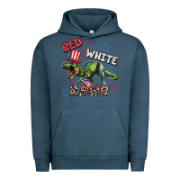 Pigment Midnight Navy Red white rawr 4th of July Urban Hoodie - CowGirlArtShop