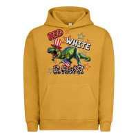 Pigment Peanut Butter Red white rawr 4th of July Urban Hoodie - CowGirlArtShop