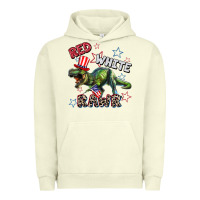 Pigment Pistachio Red white rawr 4th of July Urban Hoodie - CowGirlArtShop