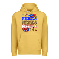 Antique Gold Merica merica merica vibes Premium Hoodie - Neo Western