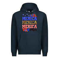 Navy Merica merica merica vibes Premium Hoodie - Neo Western