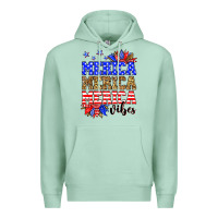 Seafoam Merica merica merica vibes Premium Hoodie - Neo Western