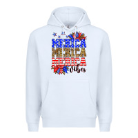 White Merica merica merica vibes Premium Hoodie - Neo Western