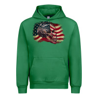 Emerald Red white rawr 4th of July Urban Hoodie - CowGirlArtShop
