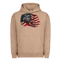 Pigment Burro Red white rawr 4th of July Urban Hoodie - CowGirlArtShop