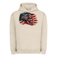 Pigment French Oak Red white rawr 4th of July Urban Hoodie - CowGirlArtShop