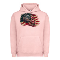 Pigment Salmon Red white rawr 4th of July Urban Hoodie - CowGirlArtShop