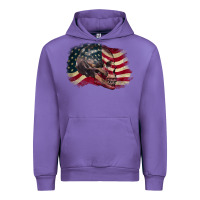 Tulip Red white rawr 4th of July Urban Hoodie - CowGirlArtShop