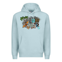 Blue Mist hello summer Premium Hoodie - SublimationCraftShop