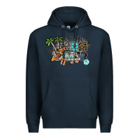 Navy hello summer Premium Hoodie - SublimationCraftShop