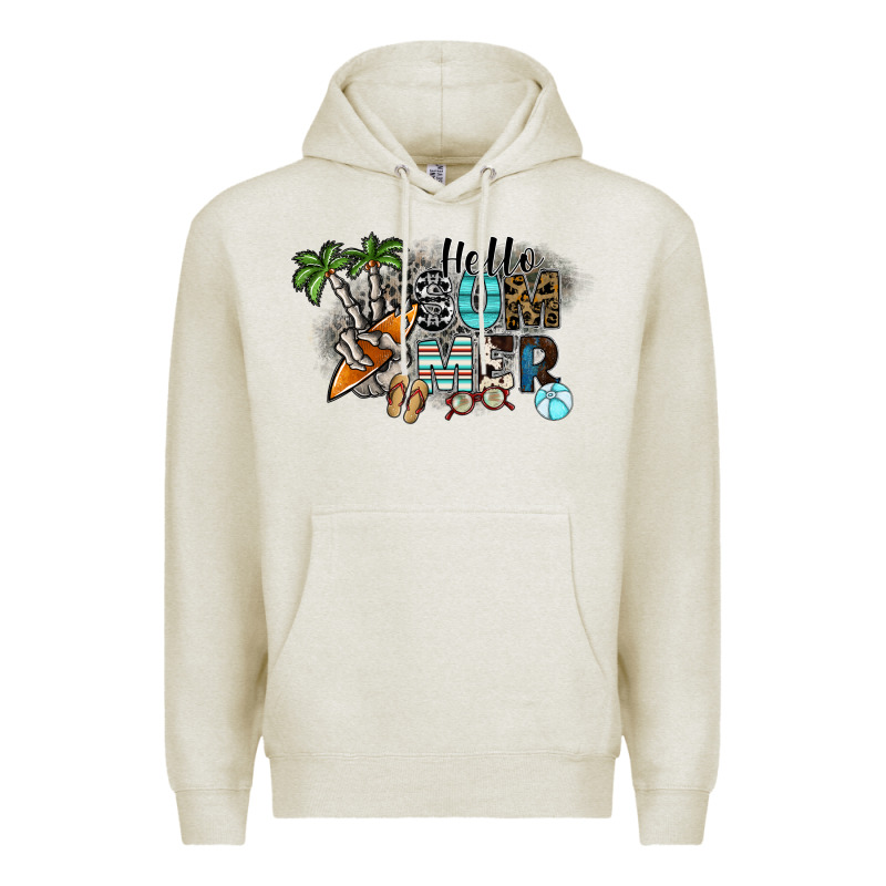 Hello Summer Premium Hoodie by SublimationCraftShop | Teevron