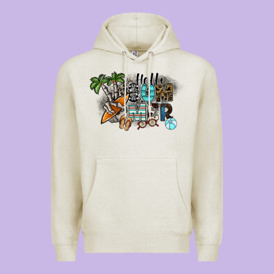 Hello Summer Premium Hoodie Designed By Sublimationcraftshop