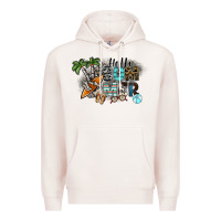 Pale Pink hello summer Premium Hoodie - SublimationCraftShop