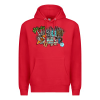Red hello summer Premium Hoodie - SublimationCraftShop