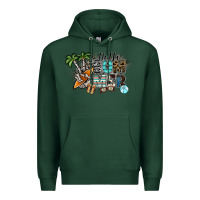 Sports Green hello summer Premium Hoodie - SublimationCraftShop