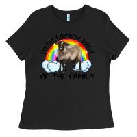 Black i'm the rainbow sheep of the family suffolk sheep black face sheep Ladies Tee - Artiststas