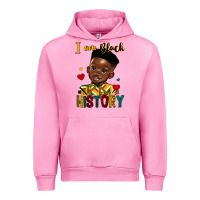 Fuchsia Pink i am black history black boy Urban Hoodie - HRA Design Shop