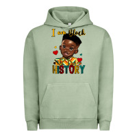Pigment Oil Green i am black history black boy Urban Hoodie - HRA Design Shop