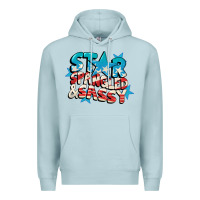 Blue Mist Star spangled and sassy 4th of july Premium Hoodie - CowGirlArtShop