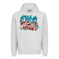 Dove Grey Star spangled and sassy 4th of july Premium Hoodie - CowGirlArtShop