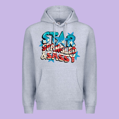 Star Spangled And Sassy 4th Of July Premium Hoodie Designed By Cowgirlartshop