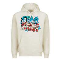Oatmeal Heather Star spangled and sassy 4th of july Premium Hoodie - CowGirlArtShop