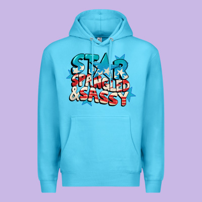 Star Spangled And Sassy 4th Of July Premium Hoodie Designed By Cowgirlartshop