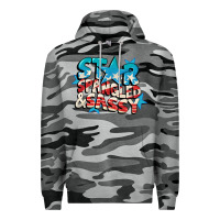 Slate Camo Star spangled and sassy 4th of july Premium Hoodie - CowGirlArtShop