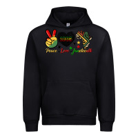 Peace Love Juneteenth 1865 Urban Hoodie | Teevron