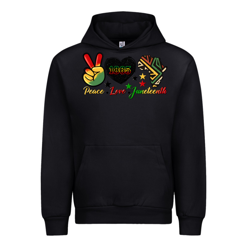 Peace Love Juneteenth 1865 Urban Hoodie by HRA Design Shop | Teevron