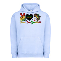Pigment Grape Ice peace love juneteenth 1865 Urban Hoodie - HRA Design Shop